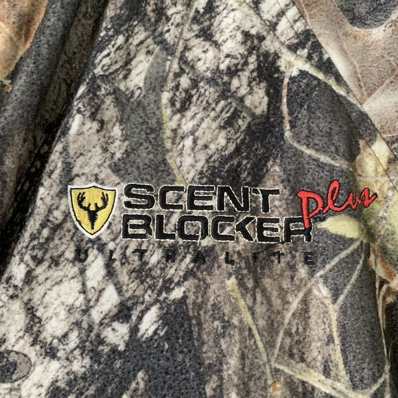 Scent Blocker Plus Men’s XL Hunting Coat Jacket Ultralight Camo Zip Pockets - Picture 3 of 9